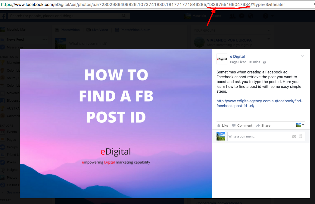 Facebook ID, Find my Facebook, Page numeric id