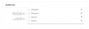 snapchat advertising targeting audiences predefined list screenshot