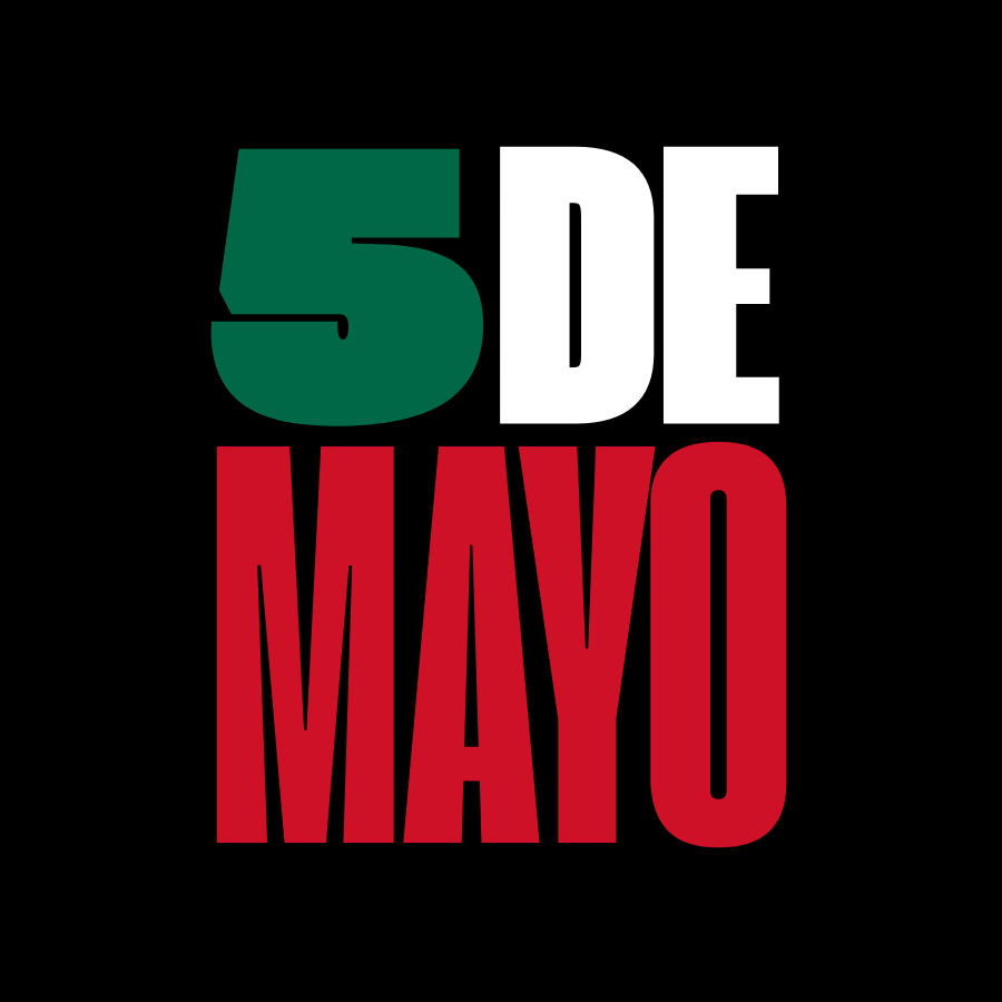 5 de mayo logo square large size