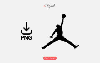 Air Jordan logo black PNG