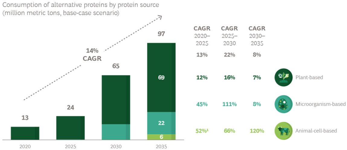 Alternative protein consumption trend