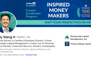 Andy Wang financial advisor Linkedin cover image
