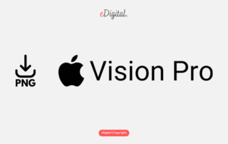 Apple Vision Pro logo PNG black