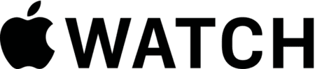 Apple Watch logo black PNG medium size