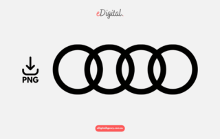 Audi logo black PNG