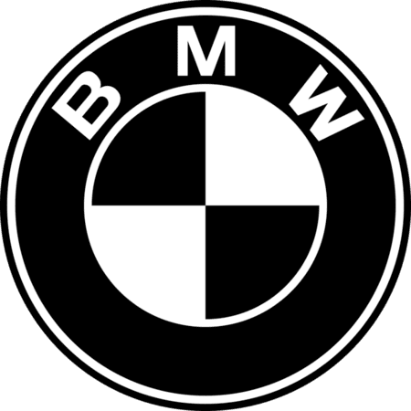 BMW logo black white png medium size