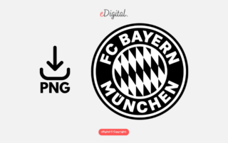 Bayern Munich F.C. logo black white PNG