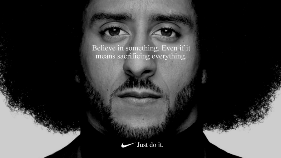 Believe in something even if it means sacrificing everything Nike ad Colin Kaepernick American football player 2018