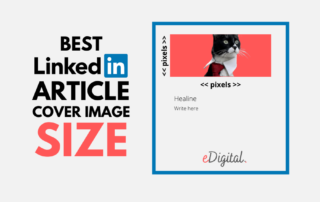 Best Linkedin article cover header image size pixels optimal