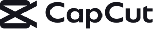CapCut logo png black transparent