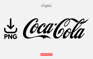 Coca-Cola logo black PNG