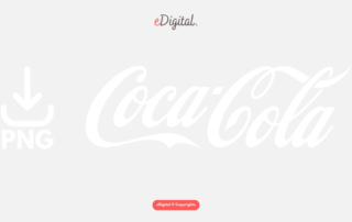 Coca-Cola logo white PNG