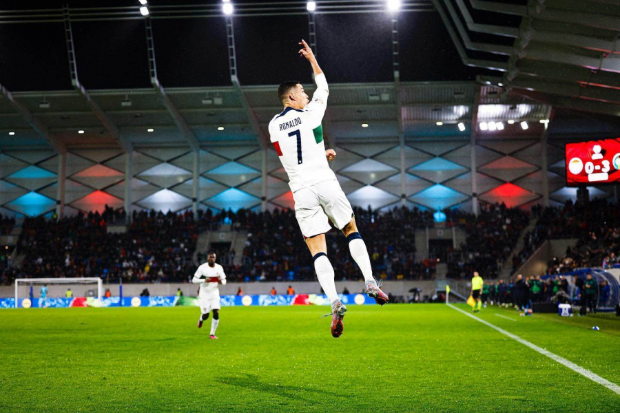 Cristiano Ronaldo CR7 goal celebration March 2023