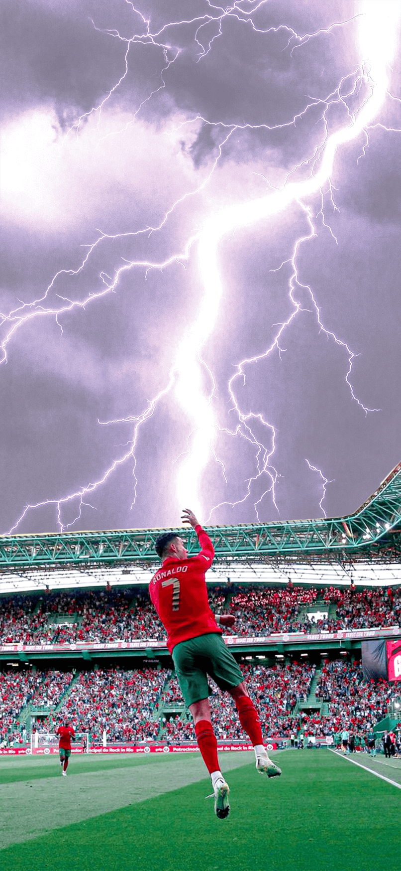 Cristiano Ronaldo wallpaper Portugal celebration CR7 thunder