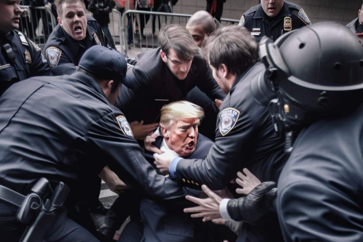 Donald Trump AI photo midjourney arrest