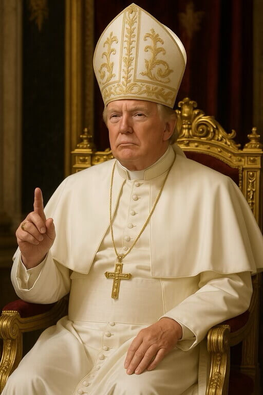 Donald Trump AI photo pope