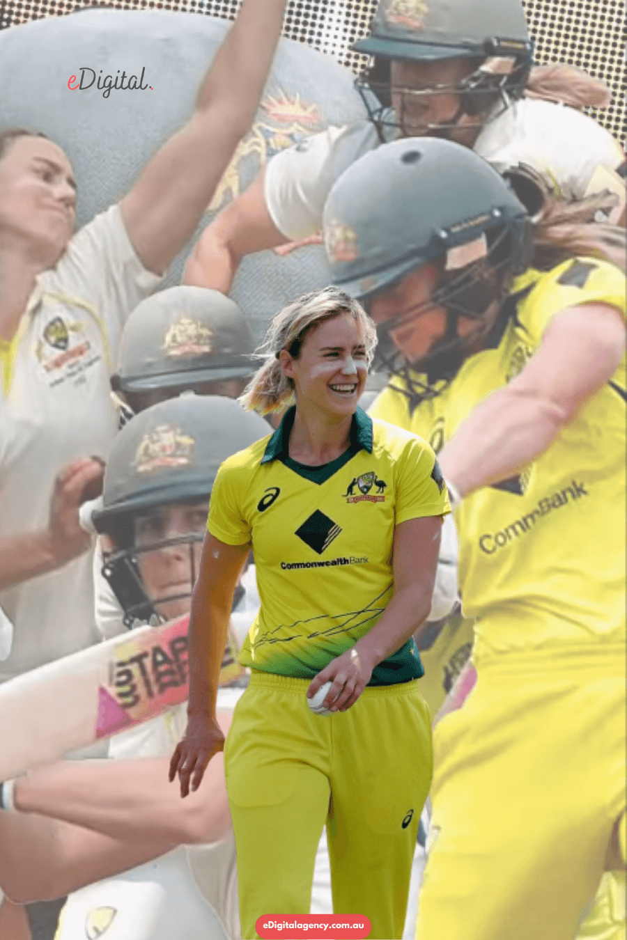 Ellyse Perry popular Australian female sports athlete woman famous cricketer