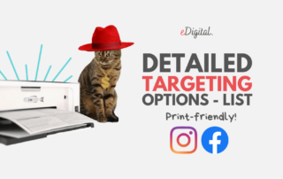 Facebook detailed targeting options list Instagram