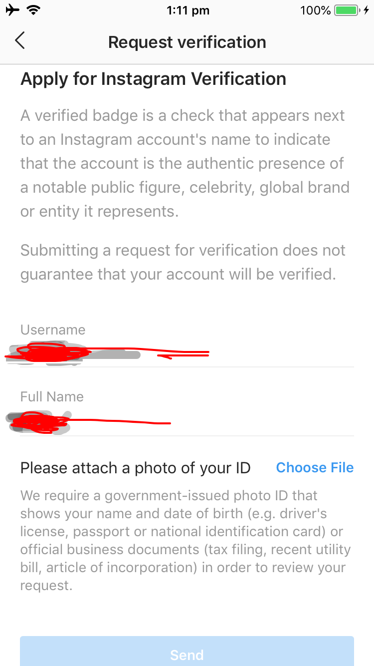 How to apply for Instagram Verification