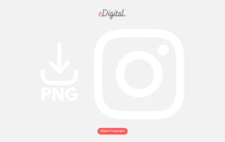 Instagram icon white PNG