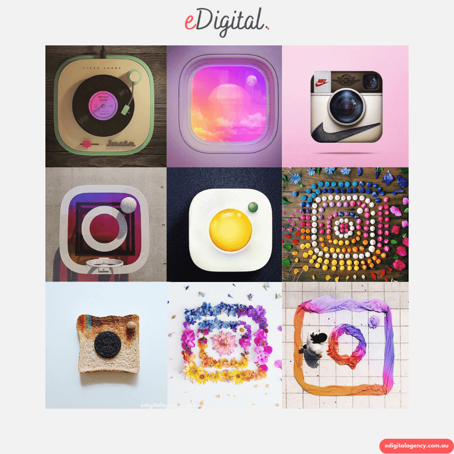 Instagram logos gallery creative artistic awesome
