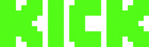 Kick logo png green
