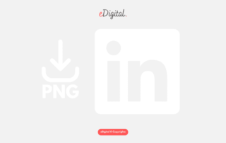 LinkedIn logo white PNG
