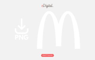 McDonald’s logo PNG white