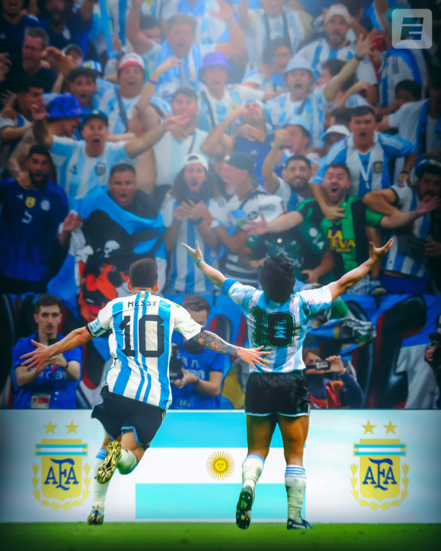Messi Maradona wallpaper photo fans Argentina