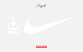 Nike tick PNG white