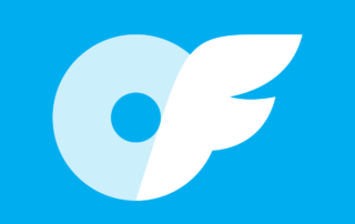 OnlyFans logo symbol icon png blue background