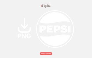 Pepsi logo white PNG
