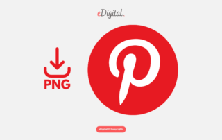 Pinterest logo PNG red