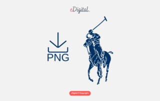 Polo logo blue PNG