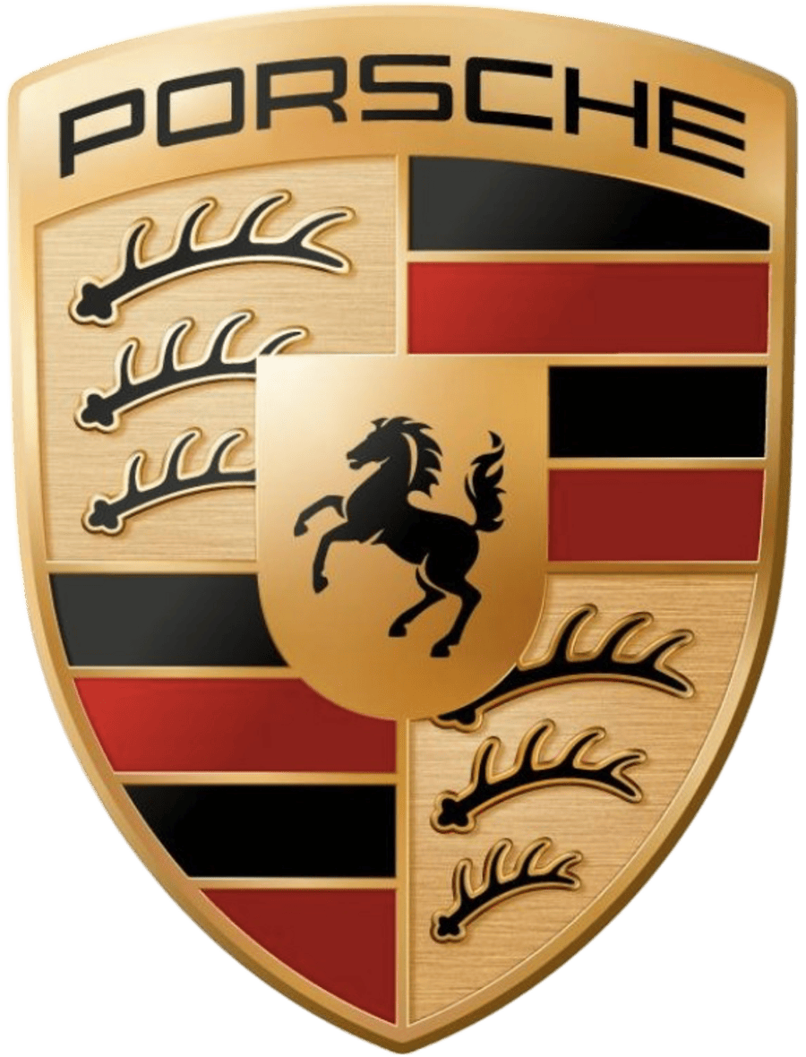 Porsche Crest Sticker Emblem – 6.5cm X 5.5cm Colored Decal, Self-Adhesive, Part #WAP0130050MCST