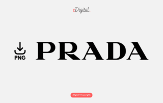 Prada logo black PNG