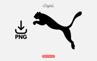 Puma cat logo black PNG