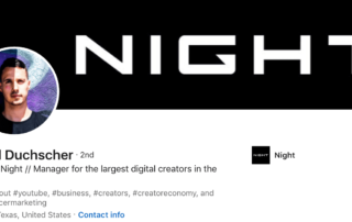 Reed Duchscher CEO Night Linkedin cover image company logo