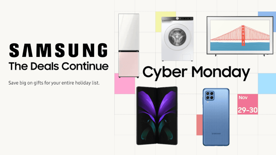 Samsung Cyber Monday deals banner