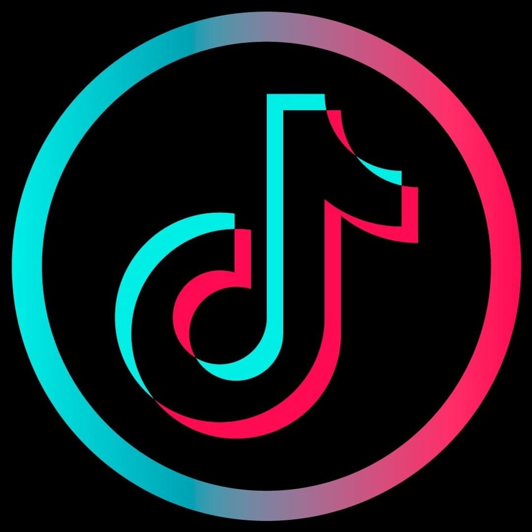 TikTok glyph circle