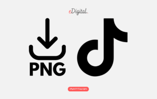 TikTok logo black PNG