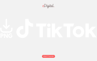 TikTok logo white PNG