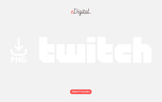 Twitch logo white PNG