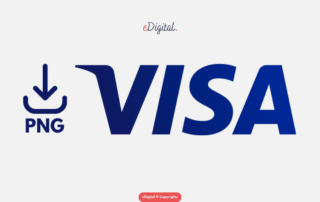 Visa logo PNG blue