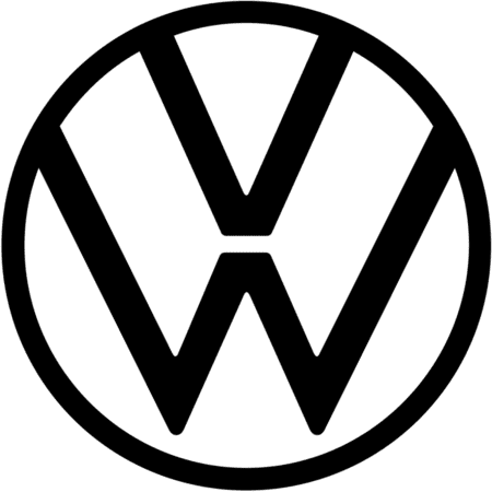Volkswagen logo black PNG medium size