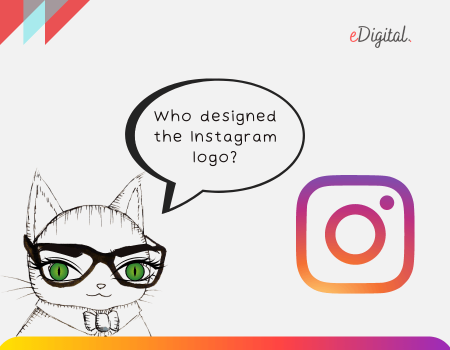 Who designed the Instagram logo?