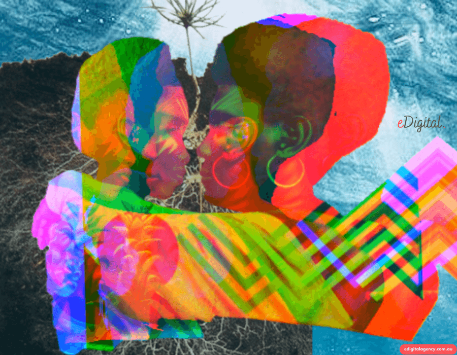 Yo soy otro tú graffiti collage black women