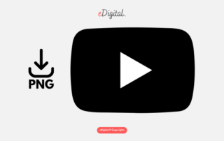 YouTube icon PNG black