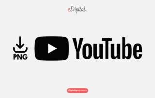 YouTube logo black PNG