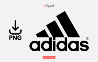 adidas logo black PNG